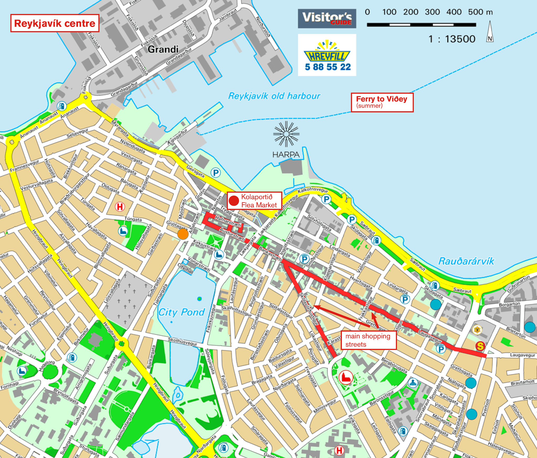 Maps of Iceland Visitor's Guide