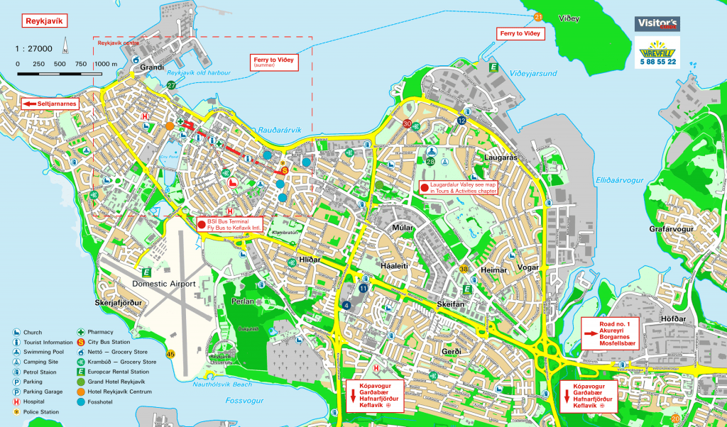 Reykjavik map 